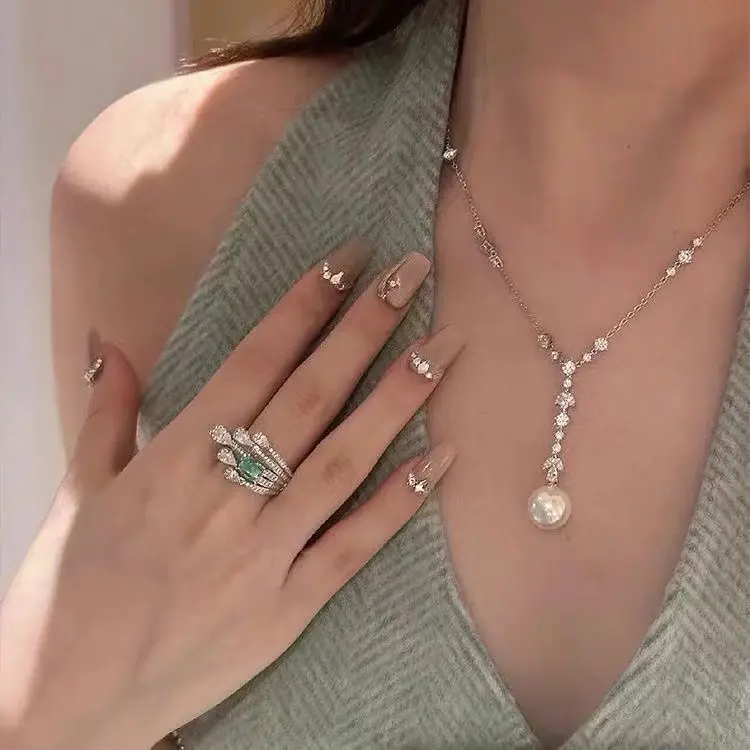 Adjustable opening ring Meteor Ring Beautiful Light Luxury High Value Ring