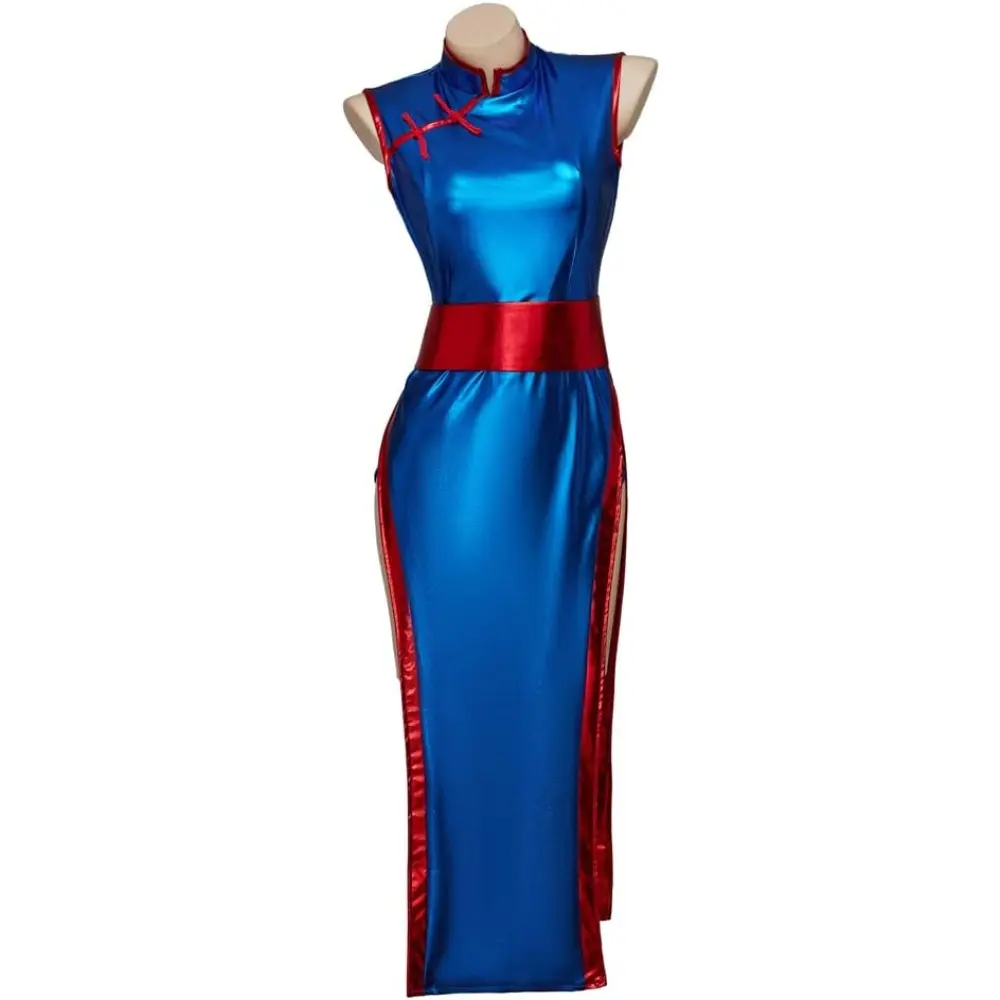 Chi Chi Inspired Blue Cheongsam Dress - Elegant Character Costume