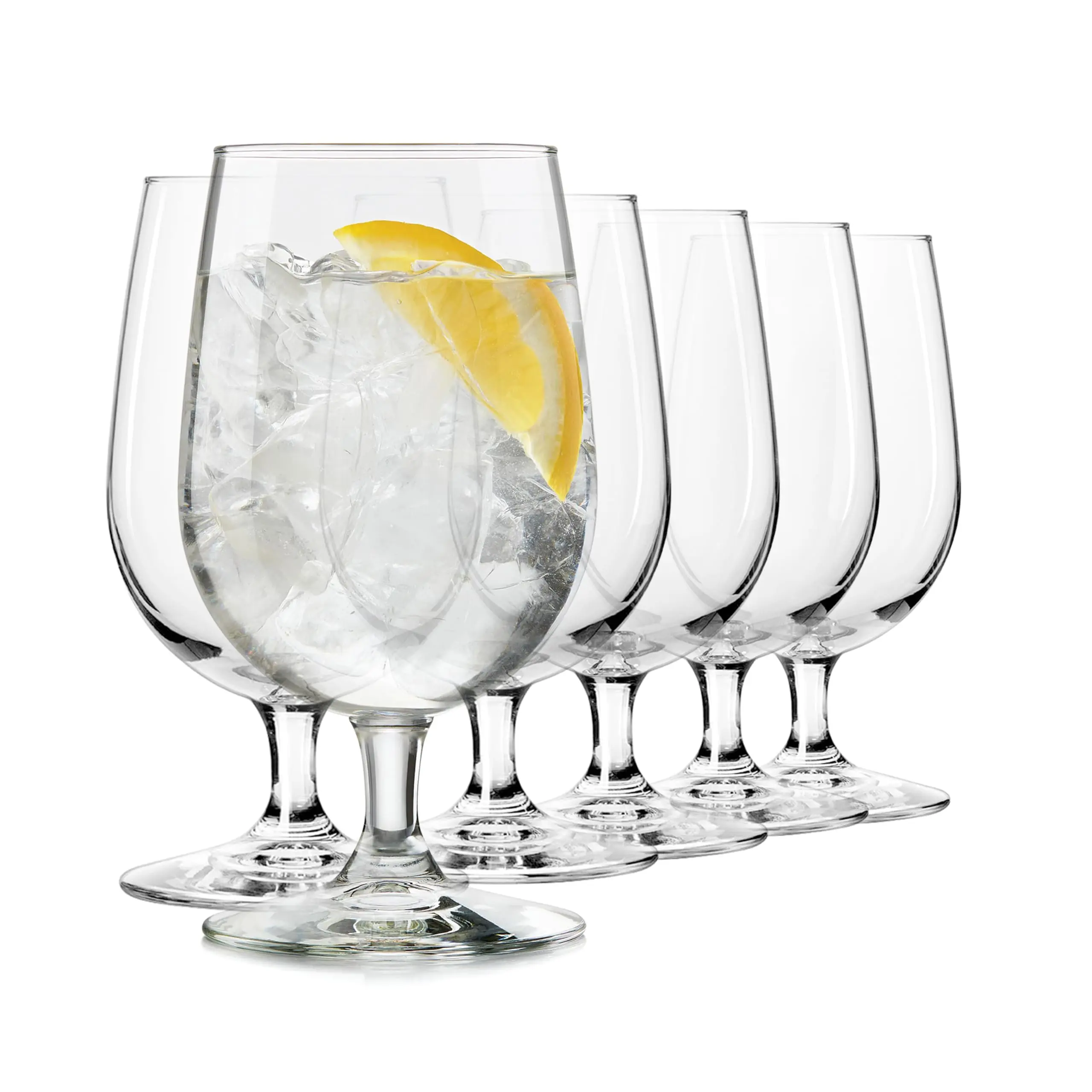 Libbey 7513 Vina Goblet Glasses, 16-ounce, Set of 12