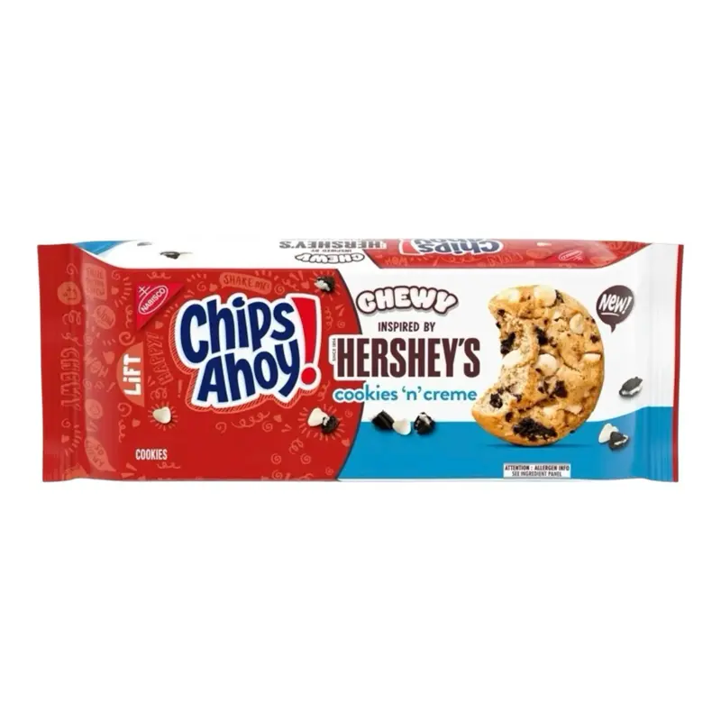 Chips Ahoy! Chewy Cookies Inspired by Hershey's Cookies 'n' Creme - Deliciously Crunchy & Sweet Treats