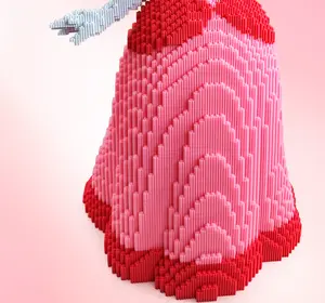 CubiToy Game Series Giant Peachy (22,604 PCS) 3D Micro Building Block Model