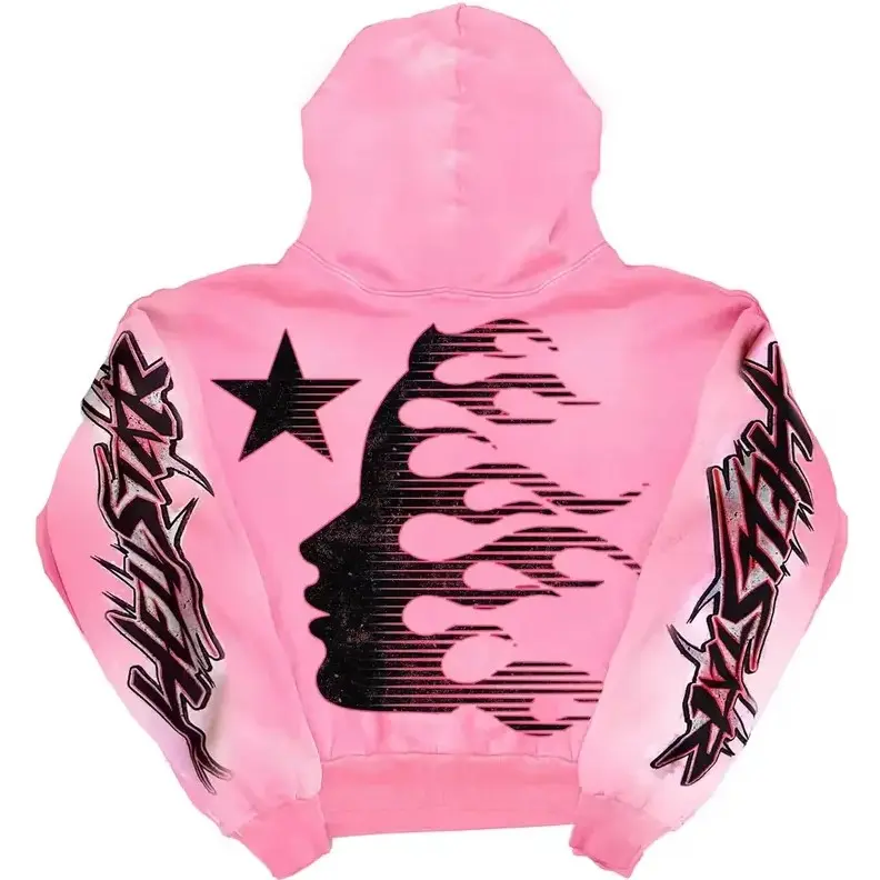 Men's Hellstar Brainwashed Without Brain Hoodie - Menswear, Unisex Y2K Hip Hop Casual Streetwear Pullover