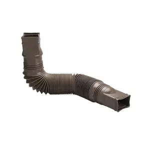 Flex A Spout 55 in. Brown Vinyl Downspout Extension - Original Design for Easy Installation and Versatile Use