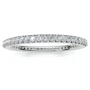 1/3Ct Diamond Eternity Ring Stackable Wedding Band Gold Lab Grown