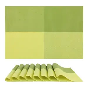 REGALWOVEN Placemats Set of 8, Placemats for Kitchen Dining Table Decor Washable Heat Resistant Table Placemats Wipeable Place Mat 18*12in