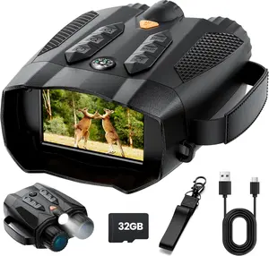 4K Night Vision Binoculars for Adults with Infrared Camera, Tactical Digital Goggles for Hunting Camping and Boating, High-Tech Outdoor Gear and Holiday Gift for Men Dad Husband