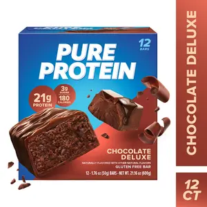 Pure Protein Bar, Chocolate Deluxe, 21g Protein, Gluten Free Snack Bite