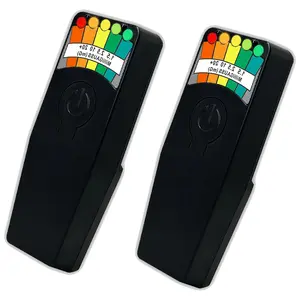 2-Pack Black K2 EMF Detector - 5 LED Electromagnetic Sensor for Ghost Hunting, Home EMF Inspections, Office Use, Portable Handheld Paranormal Tester Up to 20+ MG