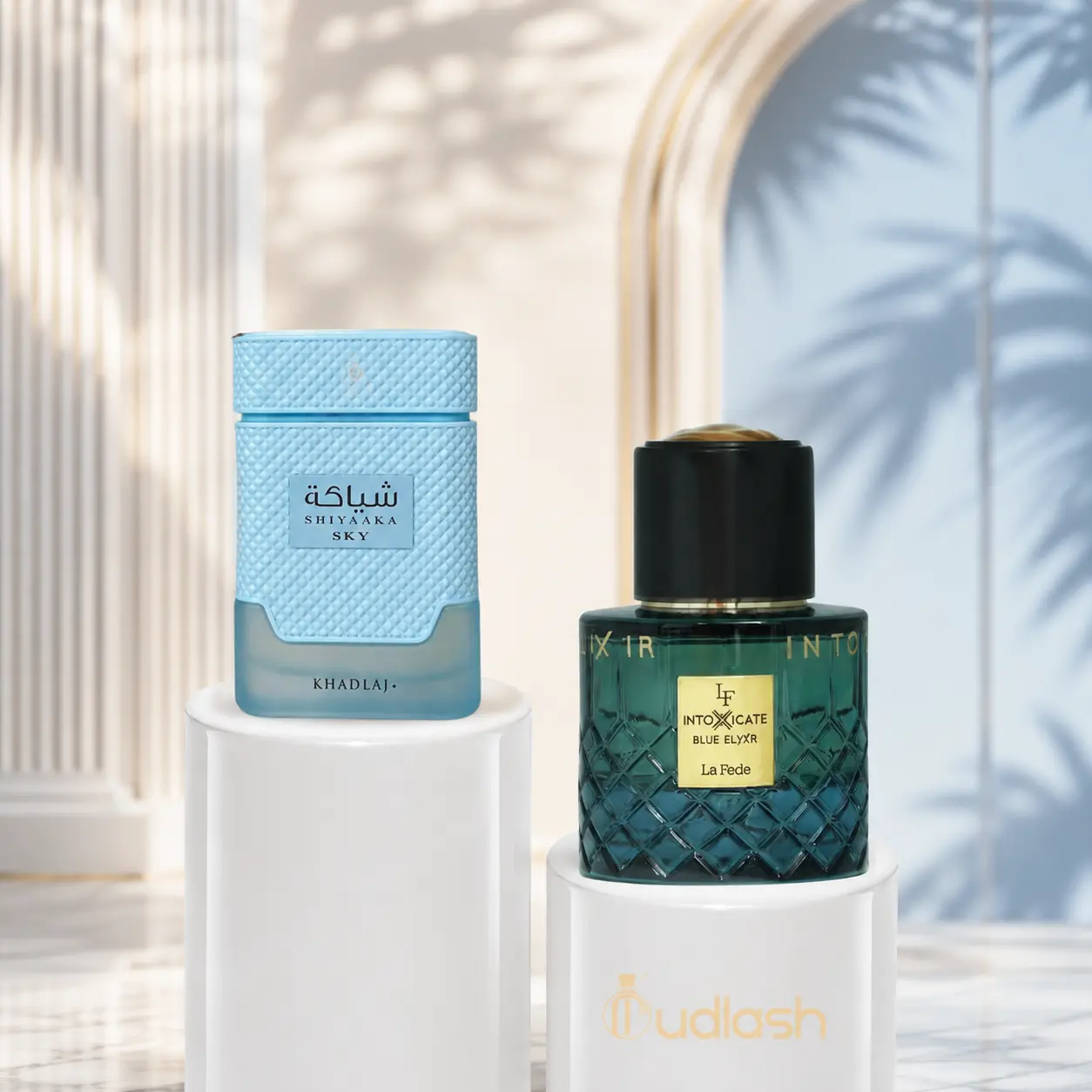 Oudlash Bundle | Shiyaaka Sky + Intoxicate Blue Elixir | Unisex Fragrance | 100 ML - 3.4 OZ | Eau De Parfum | Verbena, Bergamot, Mandarin