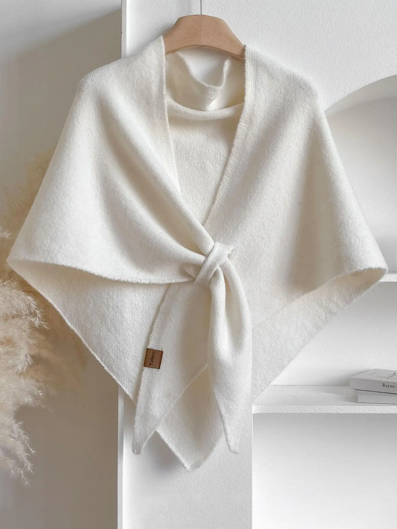 Women's Solid Color Scarf, Casual Soft Comfortable Shawl for Winter Daily Wear, Fashion Chic Accessories for Women & Girls,