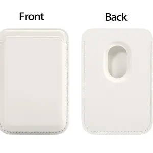 Magnetic Wallet Compatible with MagSafe for iPhone 17 16 15 14 13 12 Pro Max Air Plus Model Card Holder Convenient Access Stick on Accessories for Cell Phone & Case White