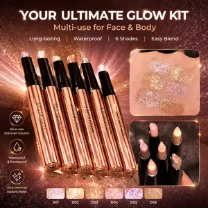 Waterproof Golden Rainbow Shades, Glitter Duochrome Eyeshadow Shimmering Eyeshadow Palette Multichrome Eyeshadow Glitter Duochrome Eyeshadow Cosmetic   StickCrease-Proof One-Swipe Glam for Halloween, Fall Parties & Teens！！