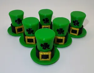 St. Patrick’s Day Leprechaun Hat Clickers – 3D Printed Fidget Toy – Designed by Pawpular Prints