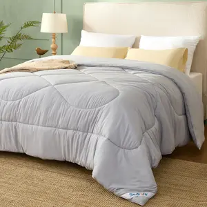 【BEDLORE】Luxurious Hotel Collection All-Season Down Alternative Duvet Cover Set with Chinese Knot Pattern – Ultra-Soft Quilted Design, Machine Washable with Corner Tabs for Home, Guest Room, or Dorm