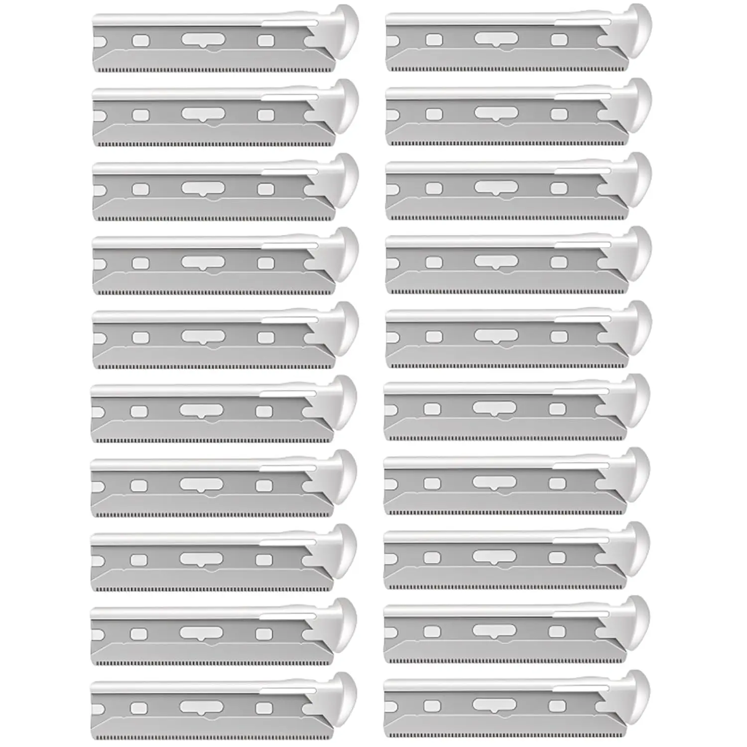 20 Pack Facial Razor Replacement Blades – Precision Dermaplaning Refills for Smooth Facial Hair & Exfoliation