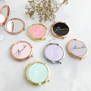 Monogrammed Compact Mirrors