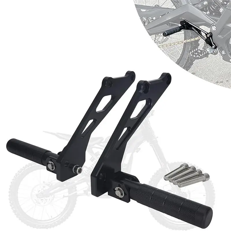 Surron Rear Foot Pegs Kit Sur Ron Foldable Passenger Foot Pedals Rests with Bracket for Surron Sur Ron S X Sur Ron L1E X160 X260 Electric Dirt Bike Footrest Motorcycle Motorcycle Parts