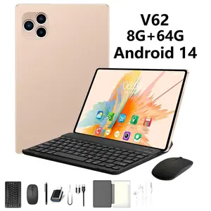 10.1-inch full-screen Android tablet, supporting 5G LTE SIM card, complete accessory kit (keyboard, mouse, stylus case), long-lasting battery, suitable for work and study, compatible with touch pen tablet of Netflix.