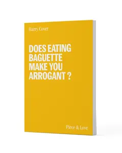 Humourous Recycled Notebook - Does Eating Baguette Make You Arrogant?