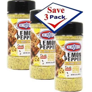 Kingsford Lemon Pepper 3.5 oz Pack of 3 Flavor Spice