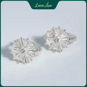 LavaJewelry Delicate Dewdrop Earrings, Simple Earrings, Silver Jewelry, 925 Silver Earrings for Women, Girls