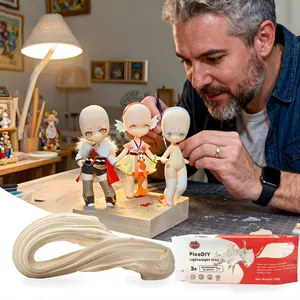 PicoDIY Lightweight Clay, Air-Dry Sculpting Clay for Artists, Non-Sticky Sculpting & Modeling Clay for Figures, Ornaments and Jewelry Making