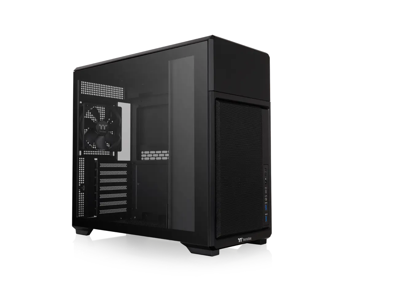 Thermaltake TR300; Mid Tower; 1x120mm PWM Fan Included; ATX/mATX/mITX Support; 360mm Radiator Support; 410mm GPU Clearance; 260mm PSU Clearance; 165mm Air Cooler Clearance; Black; CA-11M-00M1WN-00