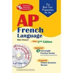 USED-AP French Language Exam with Audio CD: 2nd Edition (Advanced Placement (AP) Test Preparation) by Ellen Knauer (Paperback)