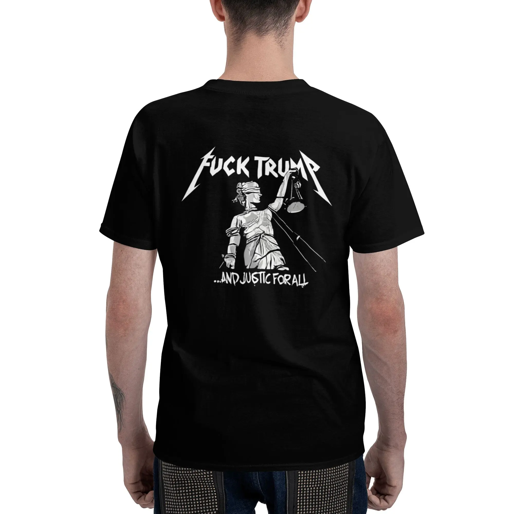 And justice for all back print tee ️ Powerful political statement with Lady Justice. Make your voice heard. Truly stand for fairness & equality. Tag your activist friend  #JusticeForAll #StatementTee #BackPrintTee #PoliticalFashion