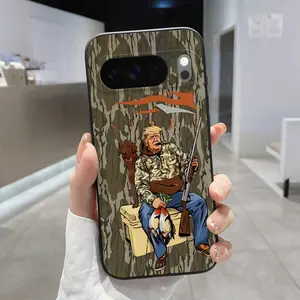 Hunter's Quiet Moment Pattern Rounded Edge Phone Case for Google Pixel 10 9 XL 8 7 Pro A Shockproof Drop Protection Rugged Durable Liquid Silicone Cover Cellphone Protective