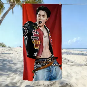 J Hope  beach towel, soft texture, beach blanket, is a soft and lightweight sand blanket for travel, swimming pool, surfing, yoga, camping, travel towels, personalized towels. Is Christmas, Holidays, Birthdays, Halloween