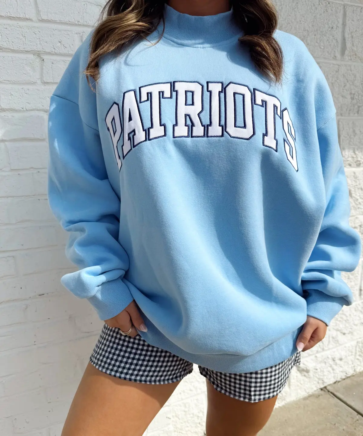 Patriots Mock Neck Sweatshirt
