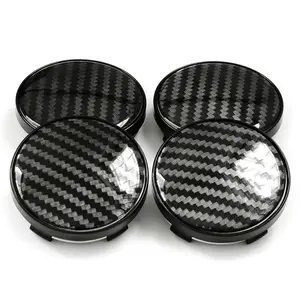 Car Wheel Center Cap, 60mm Carbon Fiber Car Wheel Decorative Cover, Wheel Center Cover for Car, Tyre Repair & Fitting Tools, Car Accessories