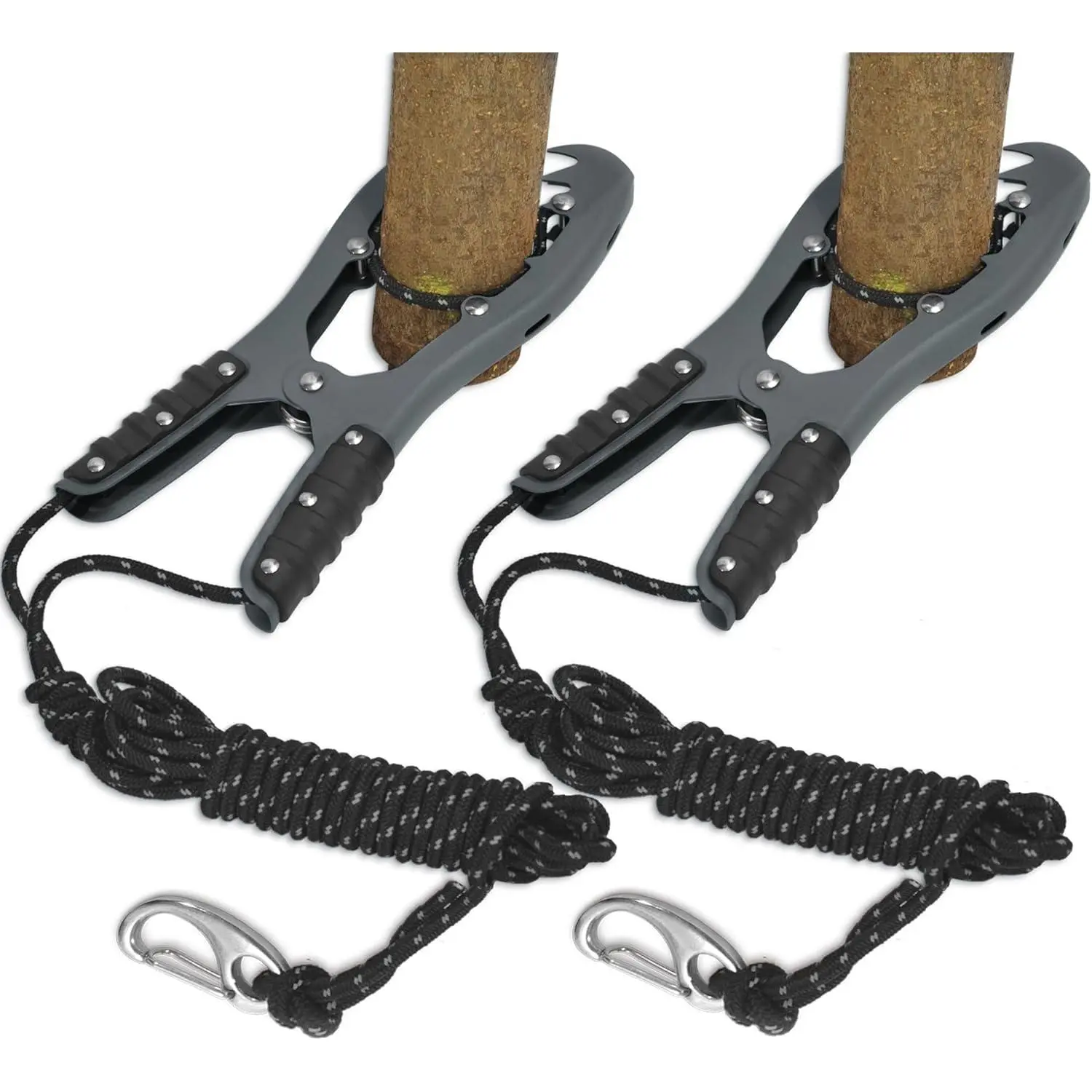 Durable Kayak Brush Gripper with Dock Post Latching - 16.4ft Paracord, Snap Hook for Anchoring Floats, Canoes, Fishing Boating