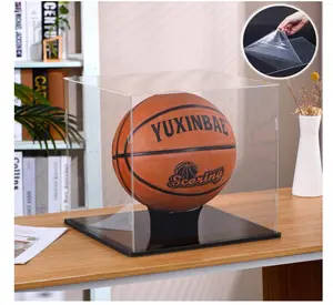 Clear Acrylic Display Case UV Protected Acrylic Basketball Holder, Display Case for Autographed Basketball, for basketballs, Dolls, car Models