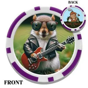 Squirrel of Rock Golf Ball Poker Chip Marker