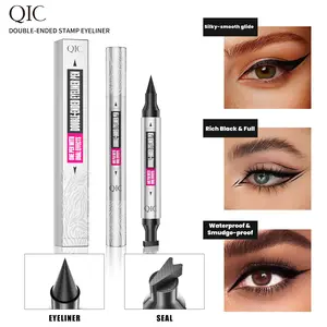 2 in 1 Double-Ended Stamp Eyeliner - Waterproof,Sweatproof & Smudge-Proof, Long-Lasting Black Tint Wingliner, Easy and Simple Eye Makeup