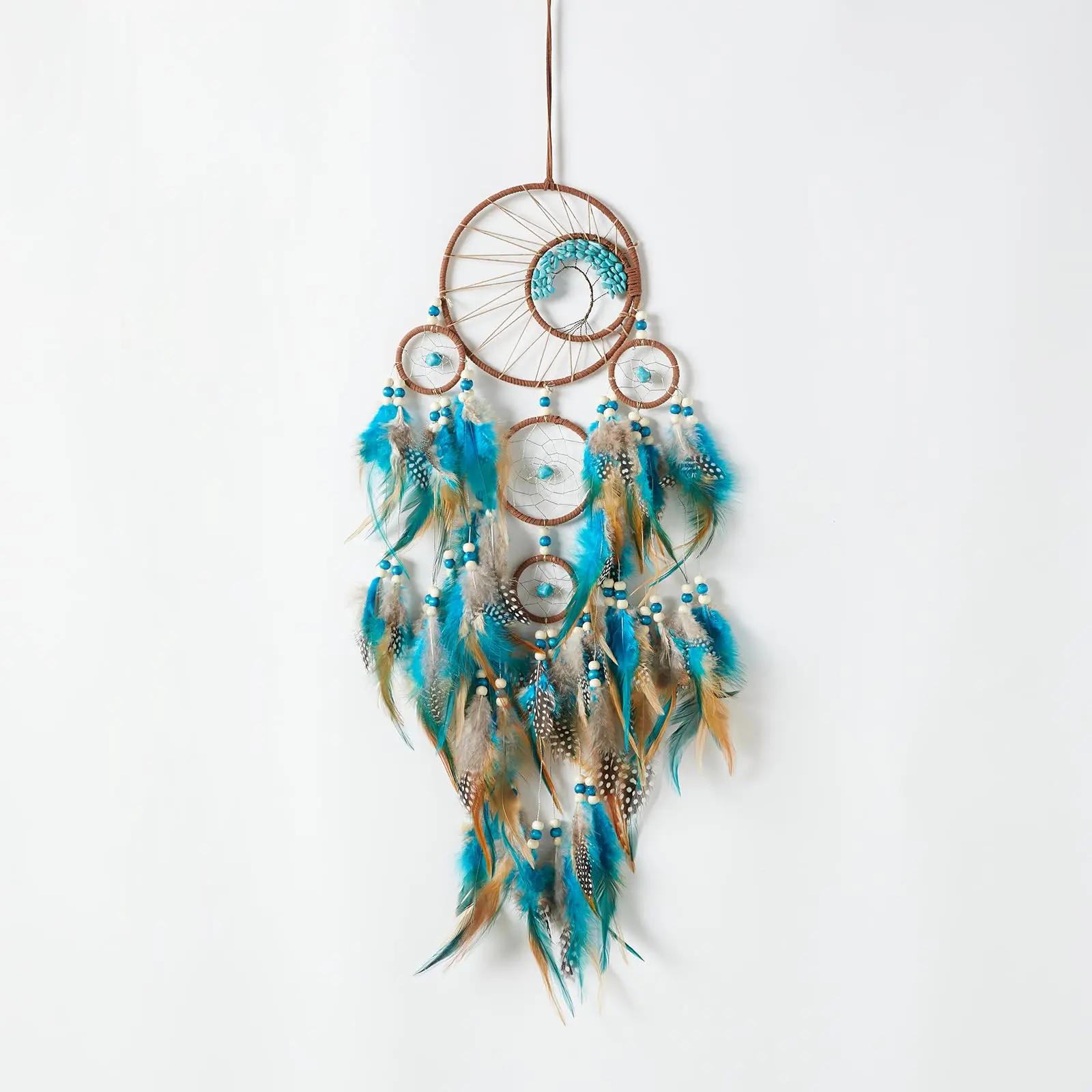 Handmade LED Light-Up Tree of Life Dream Catcher with Crystal Stone, Feathers & Boho DIY Beading - Wall Hanging Room Accessory for Bedroom Decor, Unique Gift for Women (Toys & Hobbies, DIY Beading & Jewelry Making)