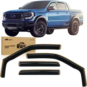 Nilight Durable Rain Guards for Ford F-150 SuperCrew/SVT Raptor SuperCrew 2015 2016 2017 2018 2019 2020 2021 2022 2023 Vent Window Visors-4pcs Truck Vehicle Automotive Car Accessories Blue  dealsforyoudays, Acrylic