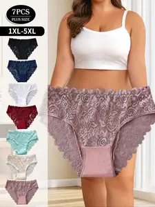 Your Weekly Comfort Solution! 7-Pack Plus Size Panties | Ultra Soft, Stretchy & Breathable for 1XL-5XL | Move Freely, Feel Confident Every Day.