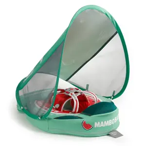 Heccei FoamCore Classic Safety Watermelon Baby Float for 3M-2Y I UPF 50+ Removable Canopy (Pineapple/Tangerine/Dragon Fruit/Watermelon/Pumpkin)