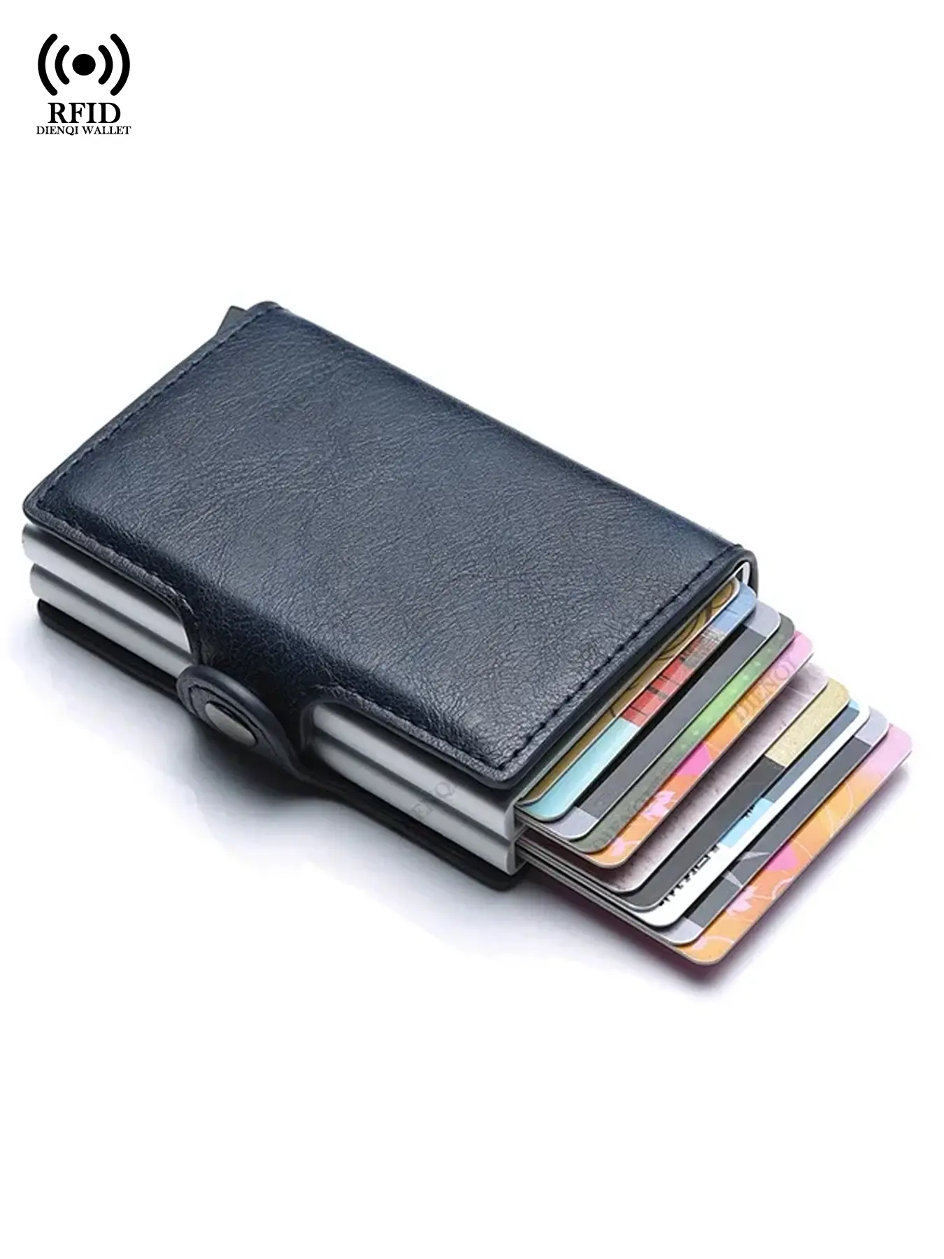Rfid Blocking Business Card Holders Men Bank Credit ID CardHolder Case Luxury Metal Card Bag Multi-cards Rfid Card Slots Card Storage Minimalist Wallet Purse, Men's Wallet, Gift for Valentine's Day