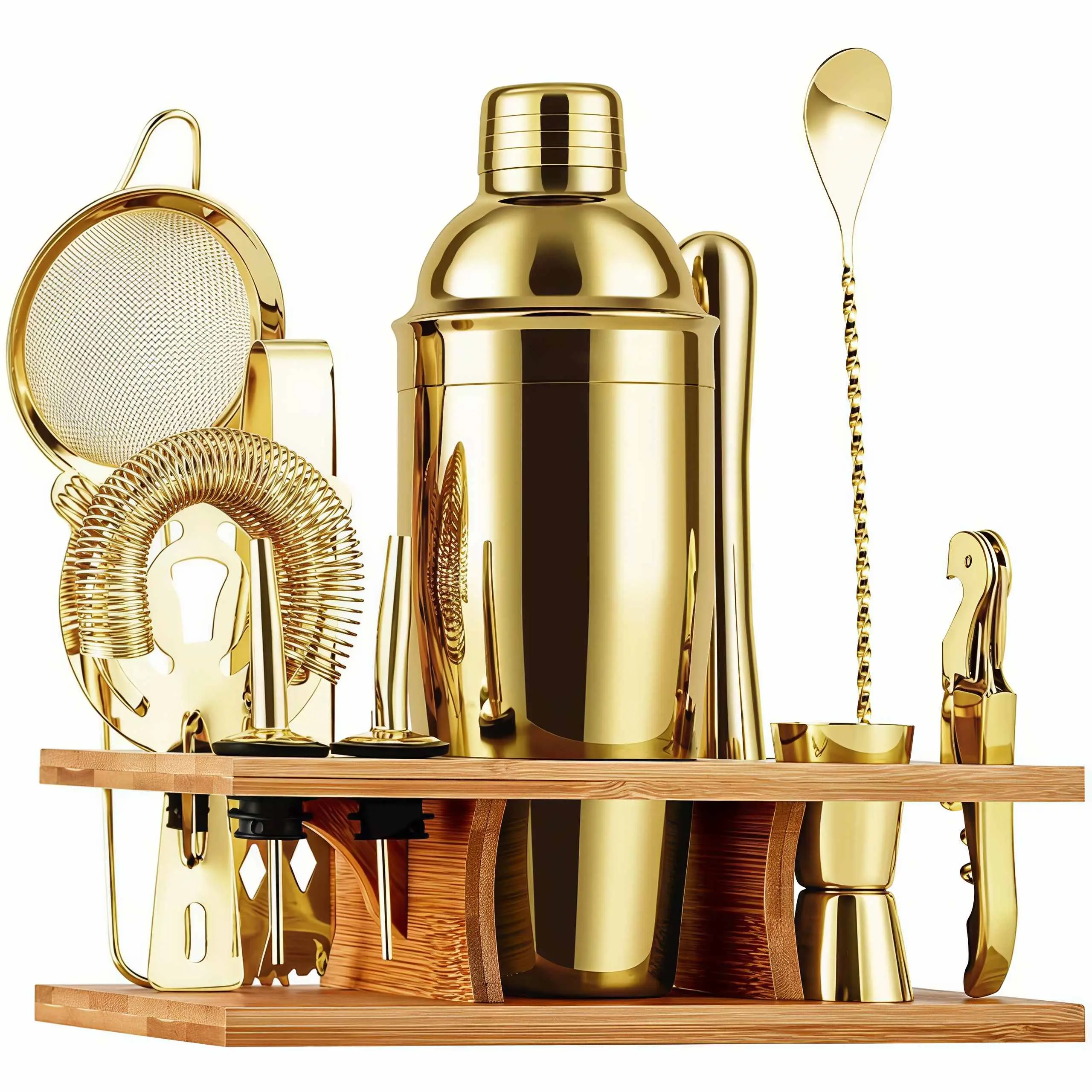 Golden Whiskey Bartender's Set