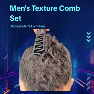 Men's styling comb, Salon Styling Tool, Hair styling tools, plastic material, portable, easy to store, grab the hair and shape the fluffy top, organize the broken hair to create a texture, iron the front thorn oil head, men's hair beauty artifact