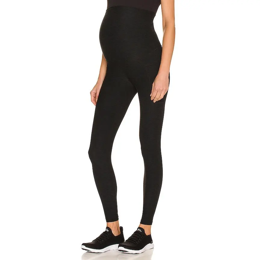 Beyond Yoga Spacedye Love the Bump Maternity Pocket Midi Legging in Darkest Night