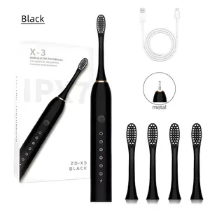 Electric Toothbrush, Rechargeable Sonic Toothbrush with 4 Brush Heads, 42,000 VPM Deep Cleaning, and 2-Minute Smart Cleaning Mode, IPX7 Waterproof Adult Electric Toothbrush