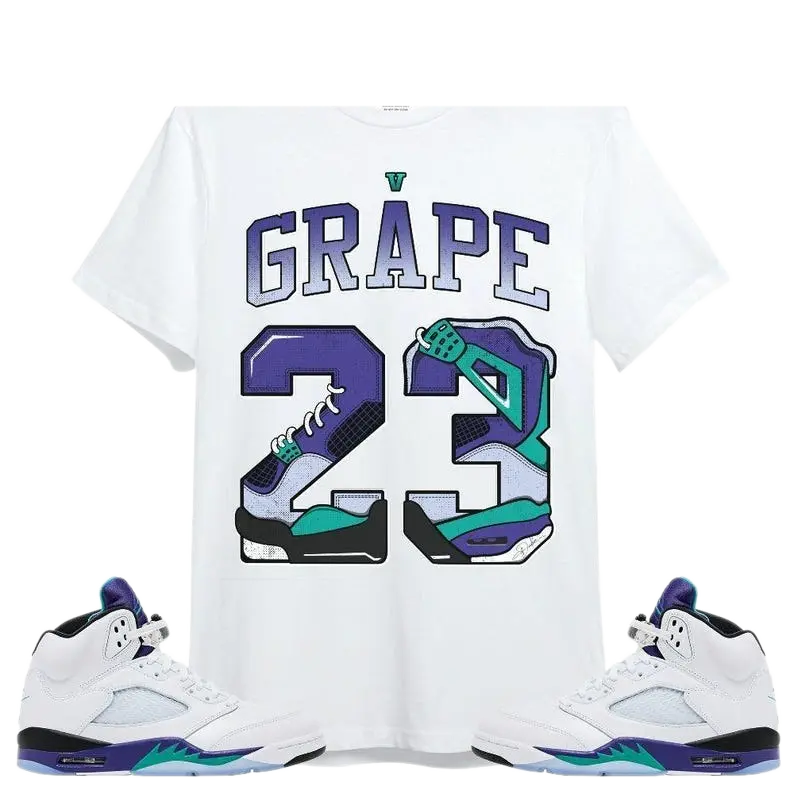 Shirt To Match Jd Retro Grape 5s - Number 23 Dirty 4s