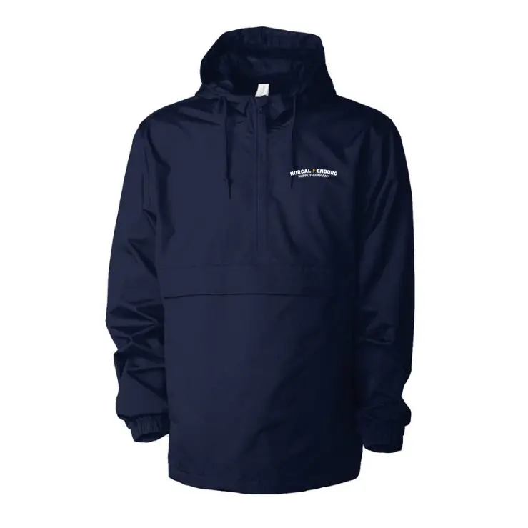 Embroidered NorCal Enduro Supply Co. Navy Anorak Jacket Classic Menswear
