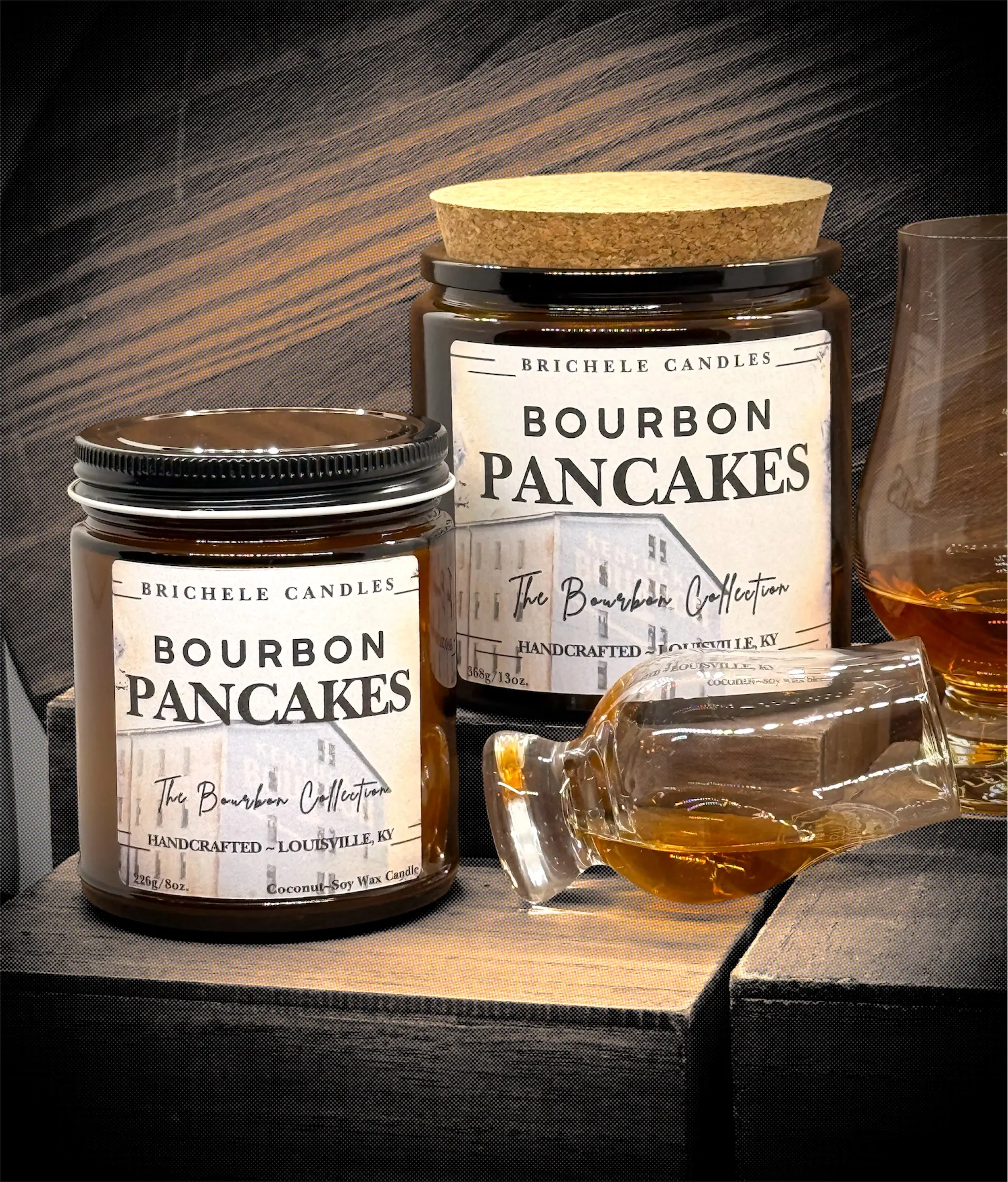 Bourbon Pancakes Candle - Scented Candle with Bourbon, Maple