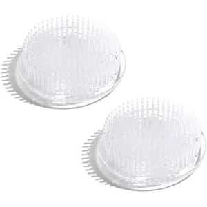 2pcs Flower Frog Round Plastic Flower Arrangement Holder Floral Pin Frog 70mm / 2.76 Inch White